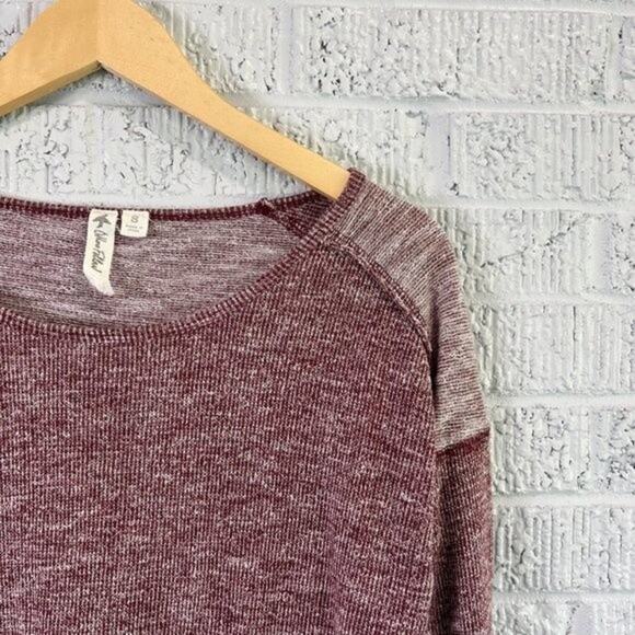 Others Follow Women's Small Red Long Sleeve Blouse Cozy Casual - Picture 3 of 5